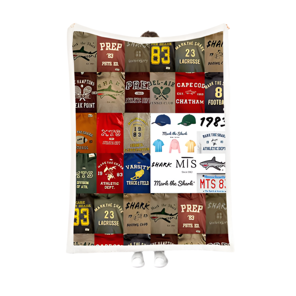 Shark Designs Sherpa Fleece