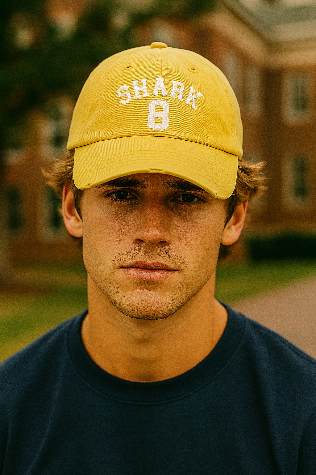 Shark Yellow #8 Hat