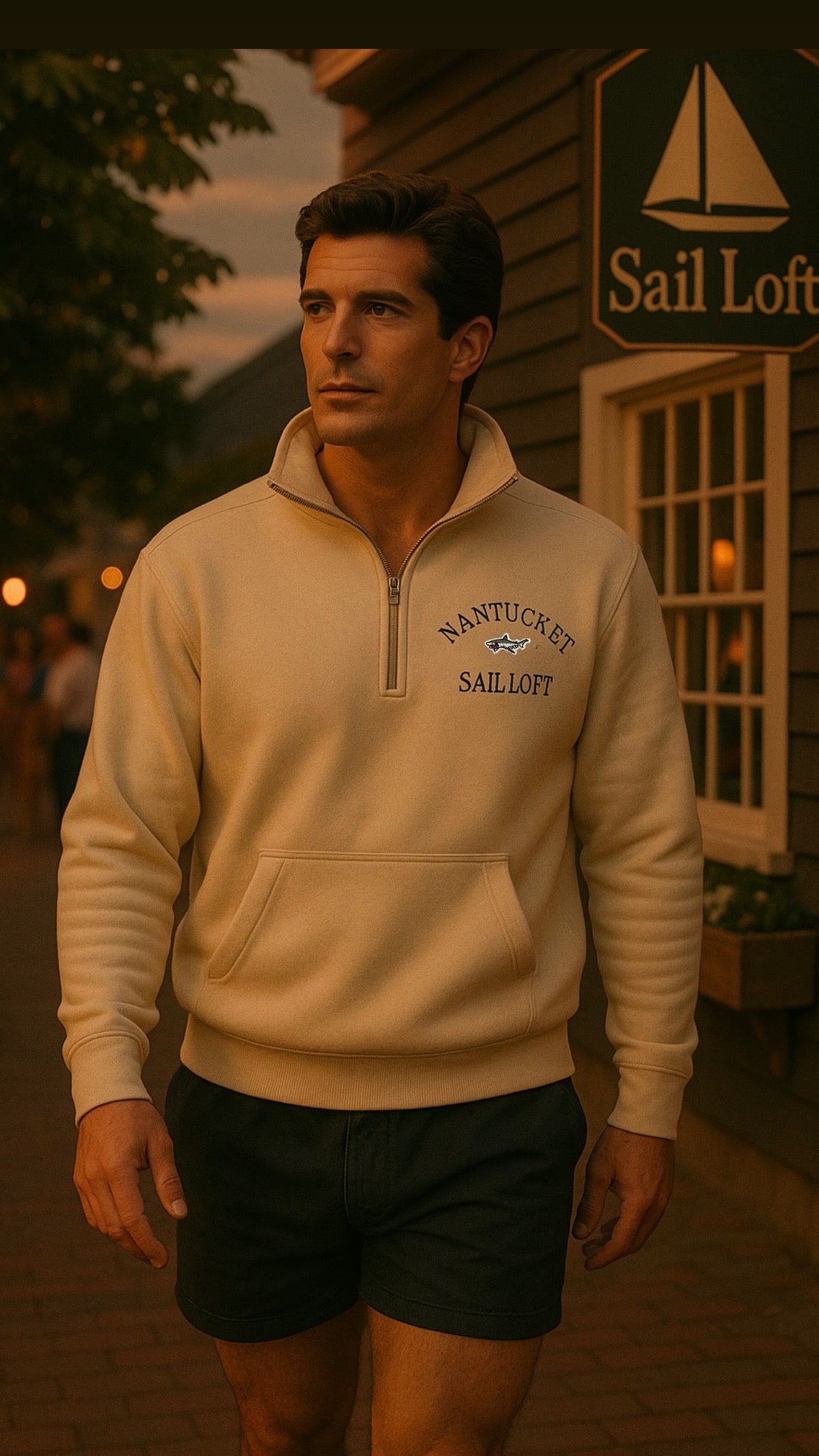 Nantucket Sail Loft Quarter Zip