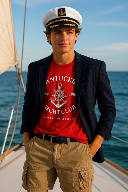 Youth Boys Yacht Club Tee Shirt