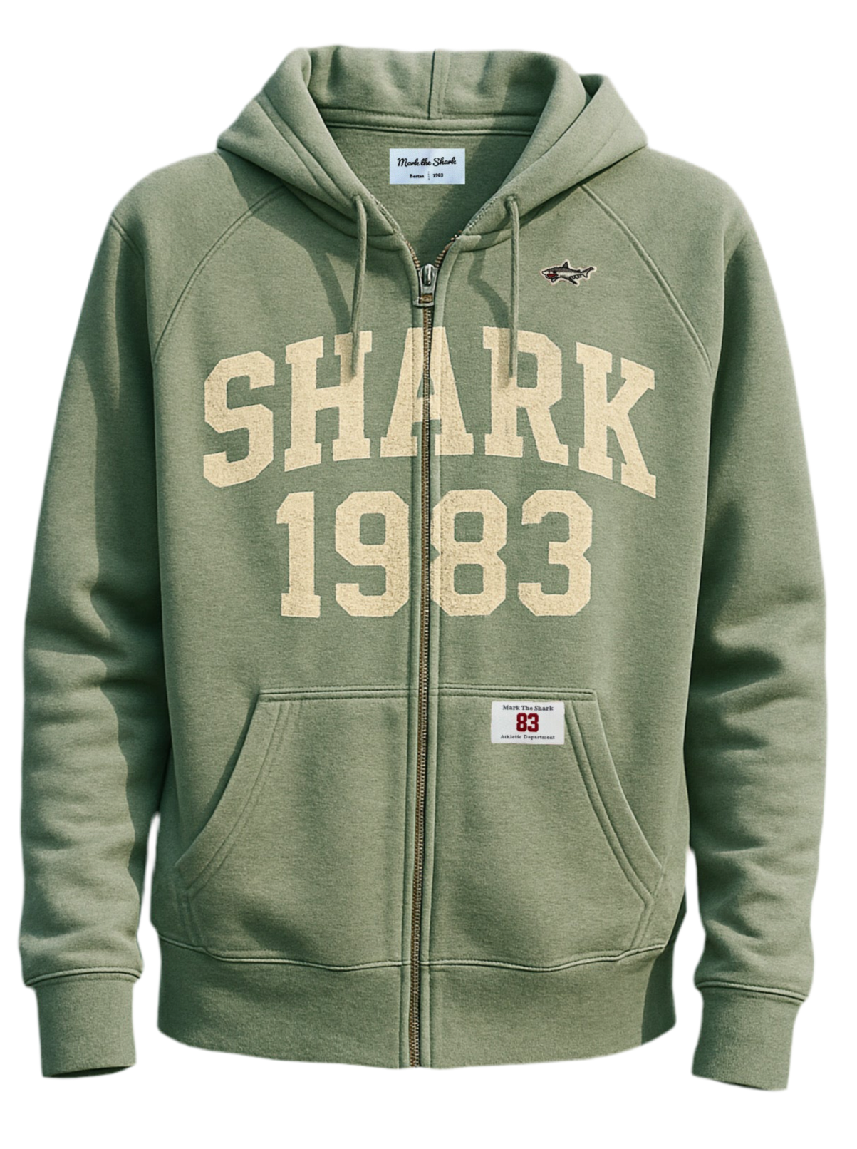 Women’s Shark 1983 Zip Hood Seafoam