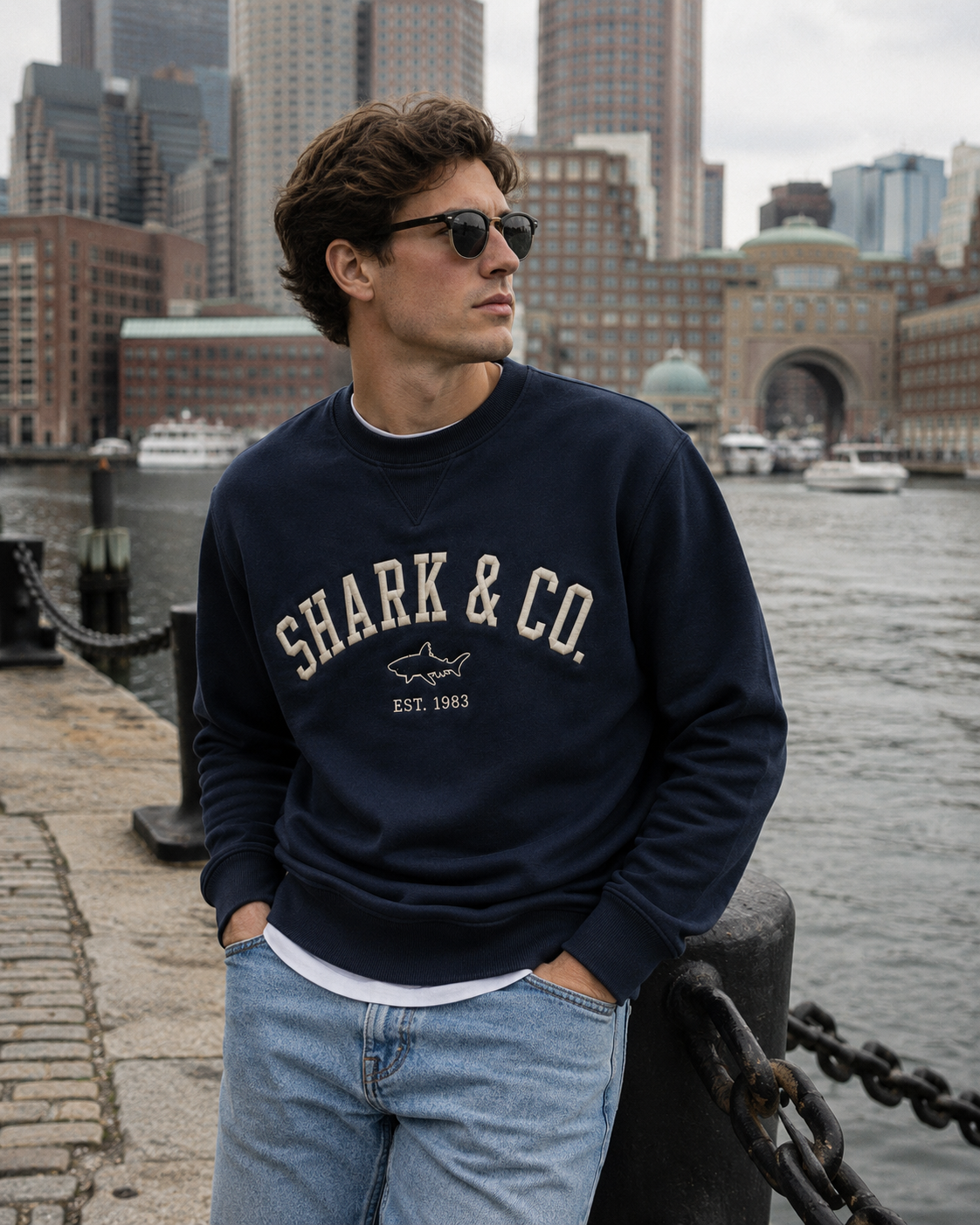 Shark & Co 1983 Crewneck
