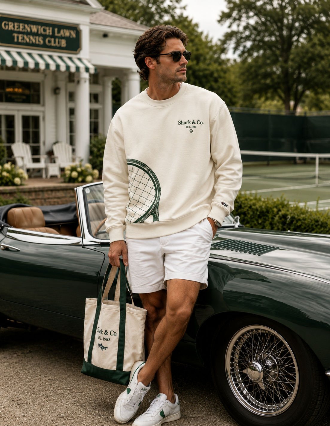 Shark & Co. Heritage Court Crewneck