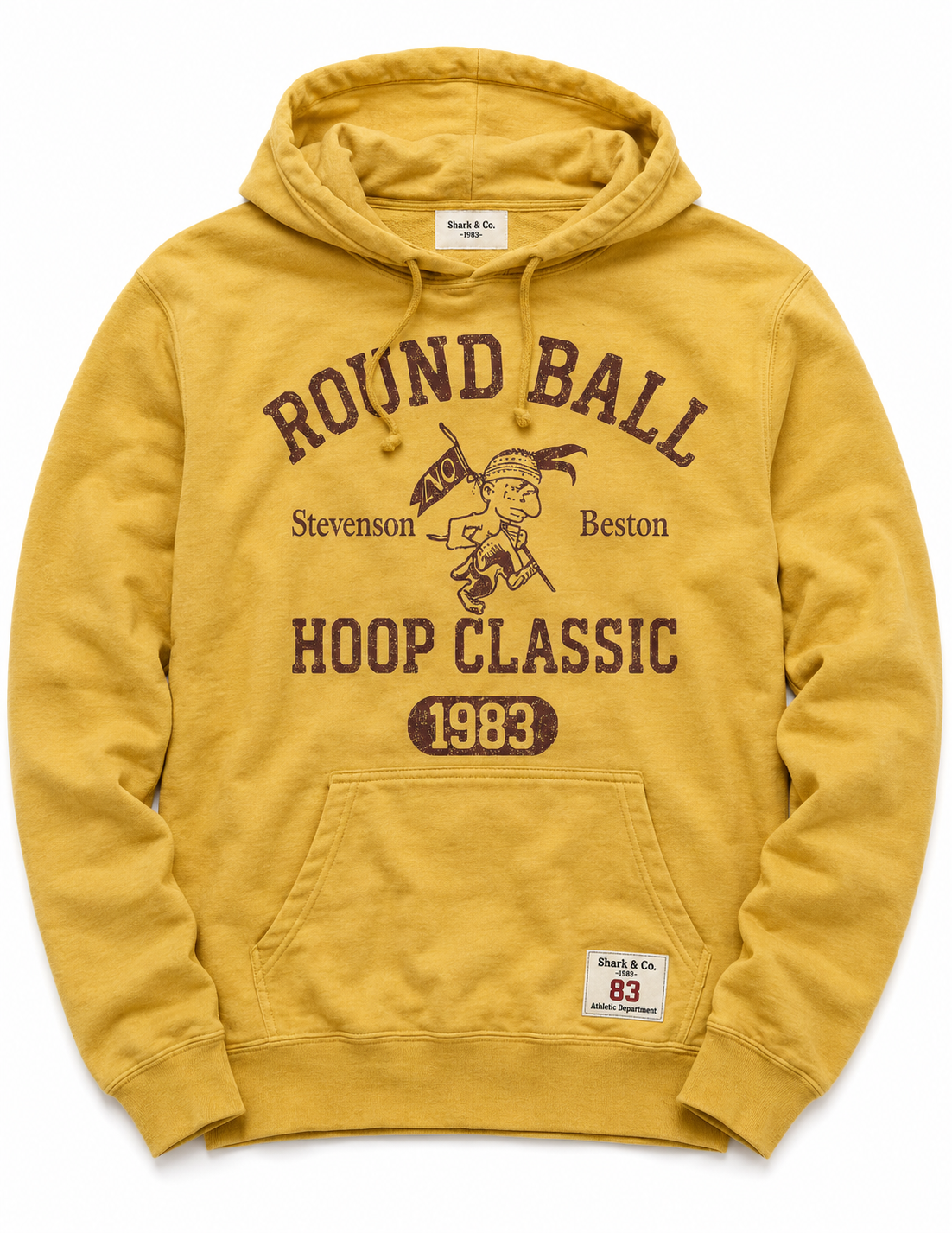 Round Ball Classic Yellow Men’s Hoodie