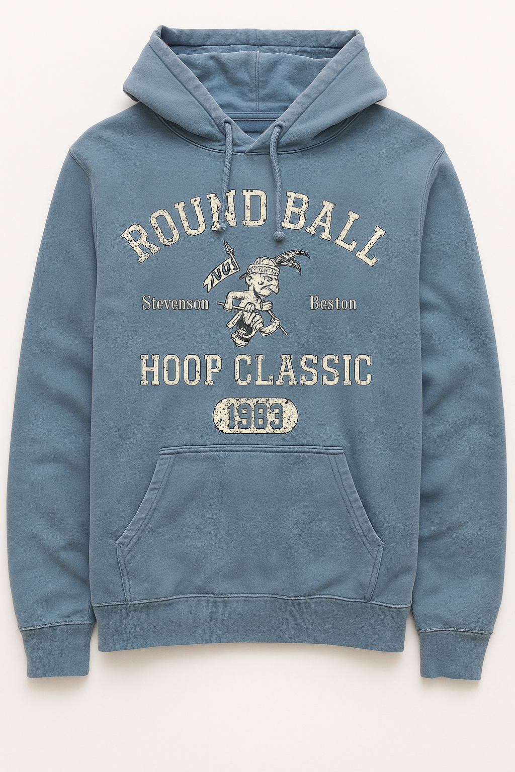 Round Ball Classic Blue Men’s Hoodie
