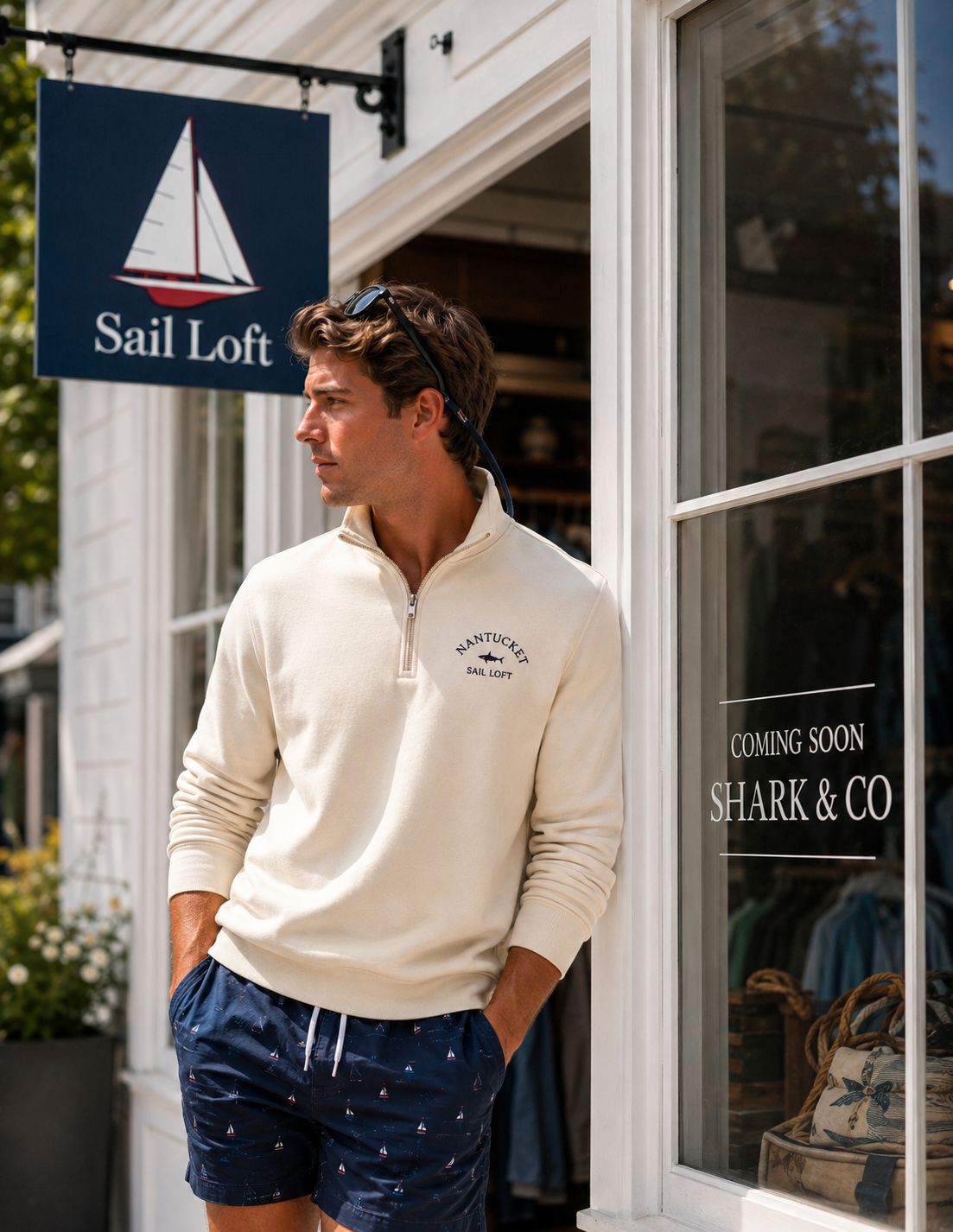 Nantucket Sail Loft Quarter Zip