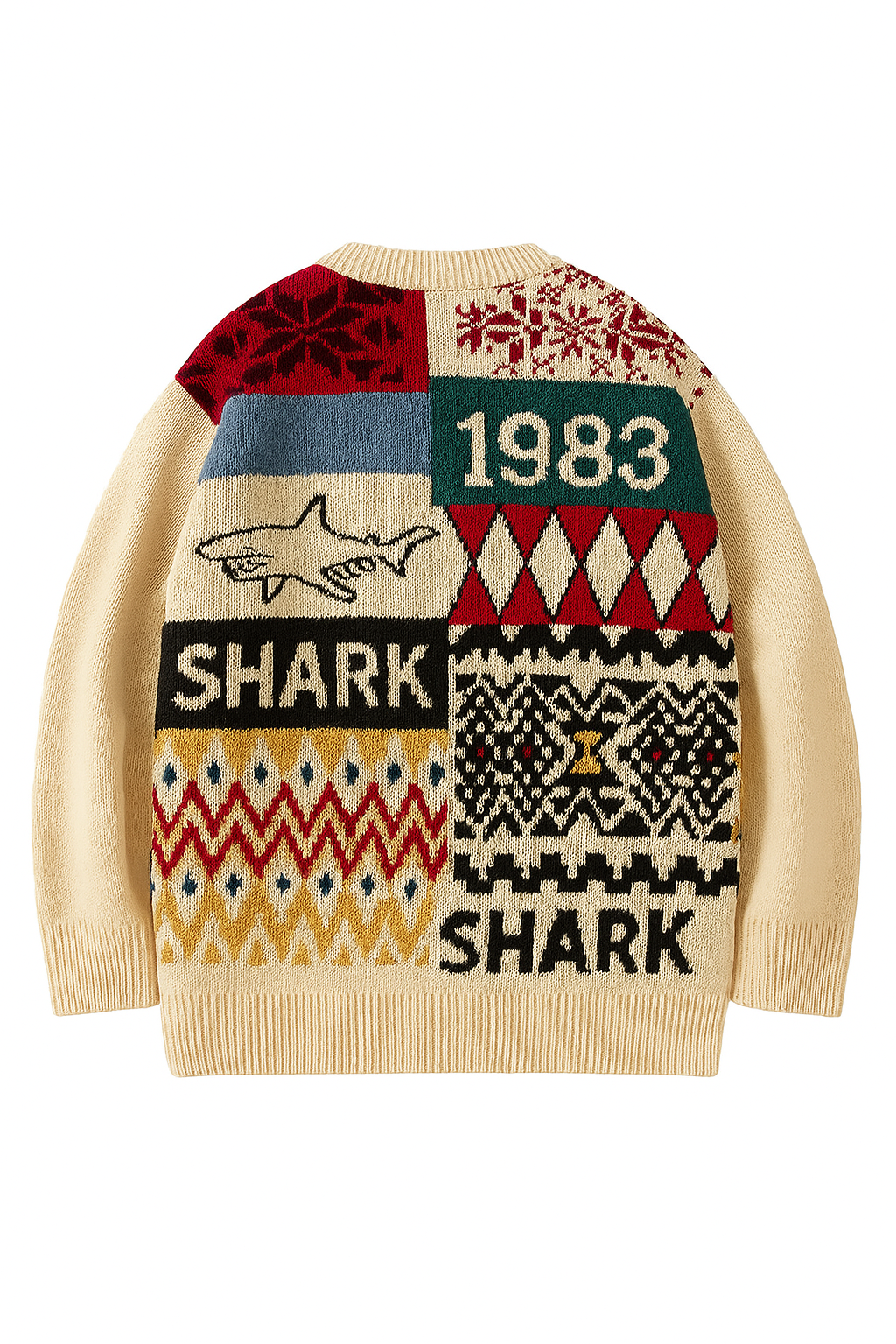 Custom Shark 1983’ Cable Cardigan