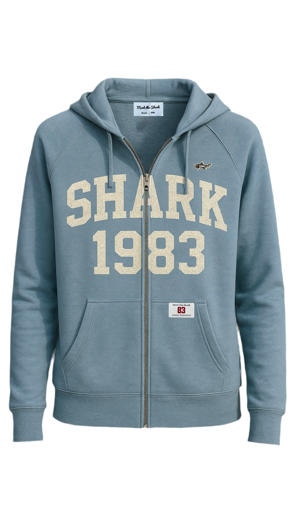Women’s Shark 1983 Zip Hood Blue