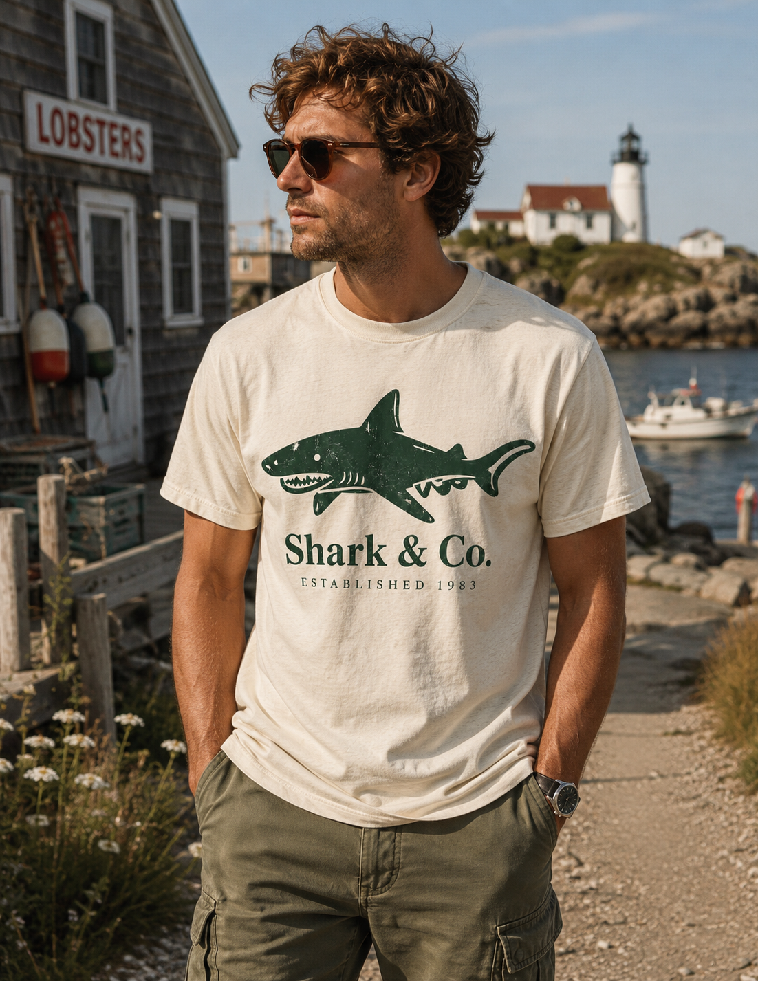 Shark & Co. Heritage Shark Tee
