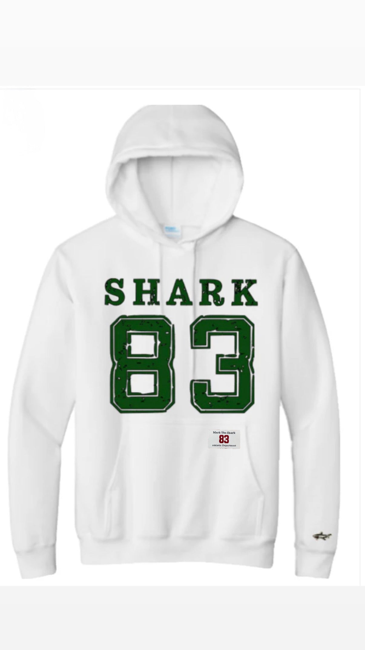 Shark '83 White Hoodie