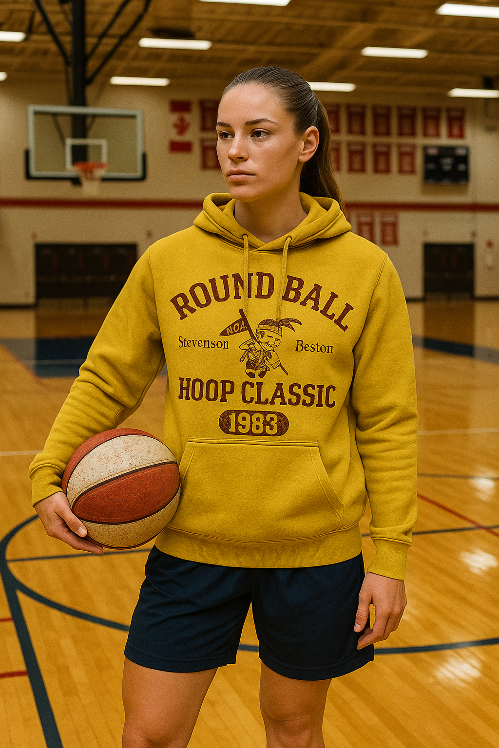Round Ball Classic Yellow Women’s Hoodie