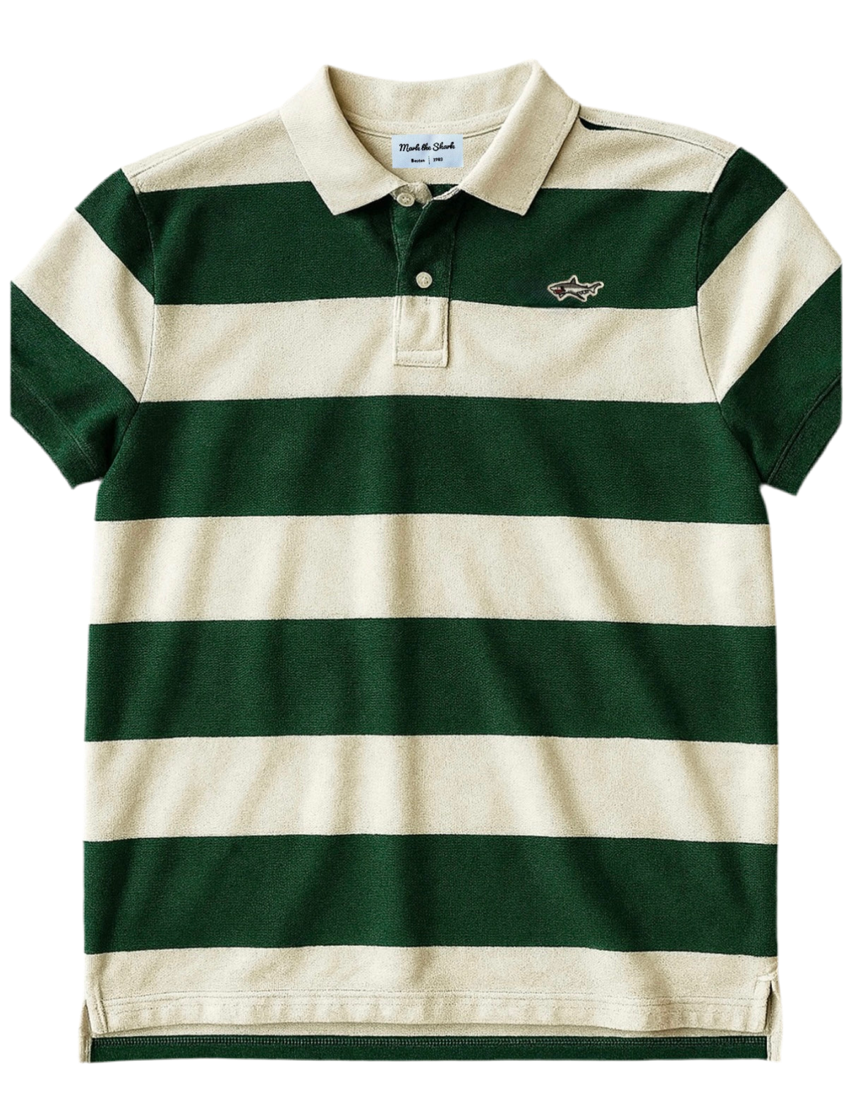 Forest Green Stripe Polo
