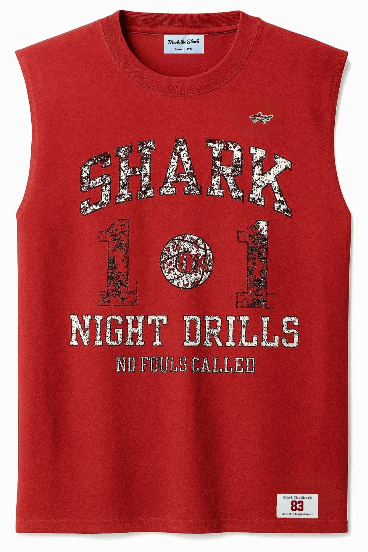 Shark Night Drills Red Cut Off