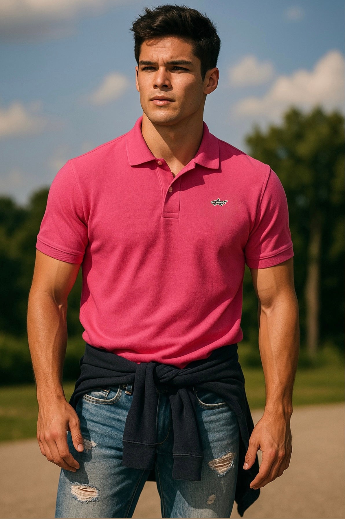 Shark Sangria Polo