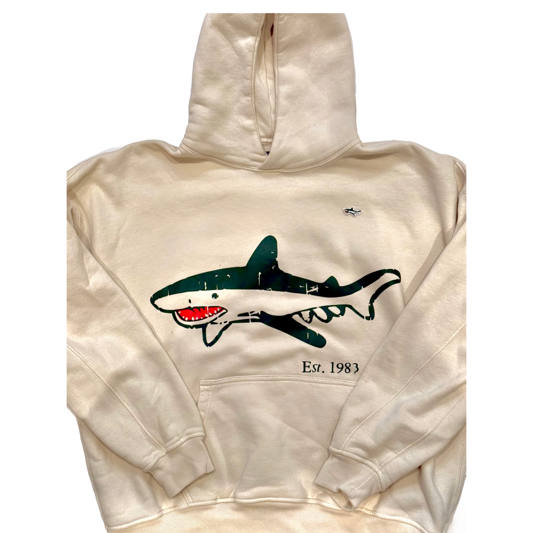 Cream Shark Hoodie