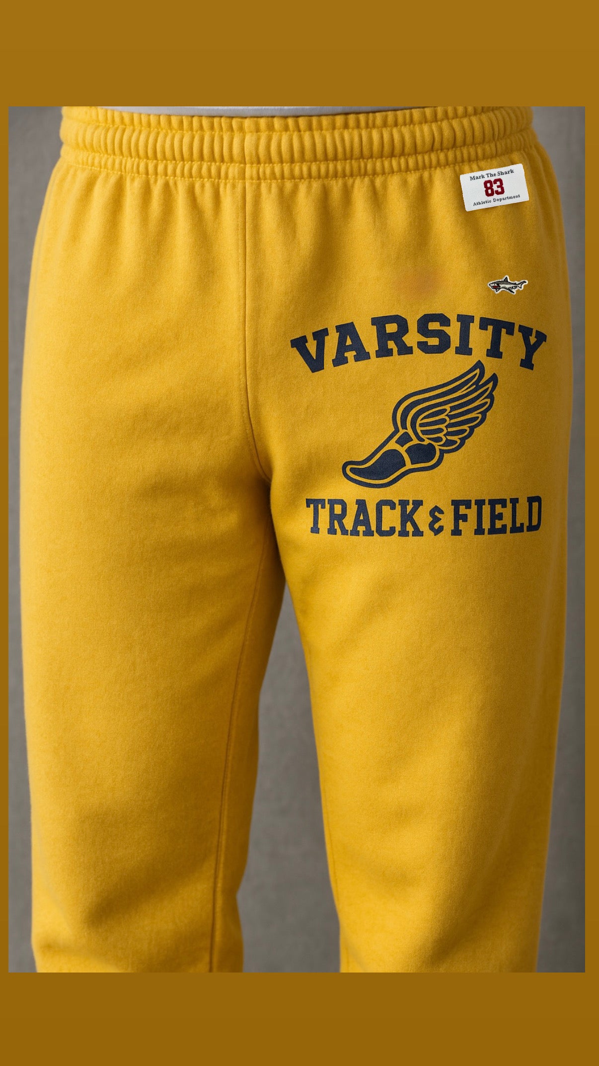 Track & Field Gold Sweatpants