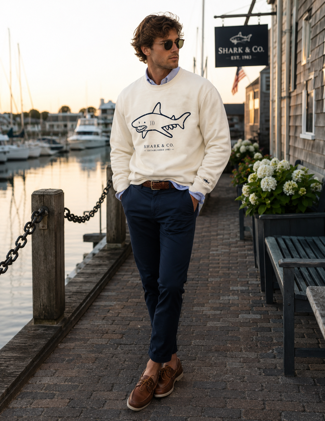 Shark & Co. Harbor Heritage Crewneck