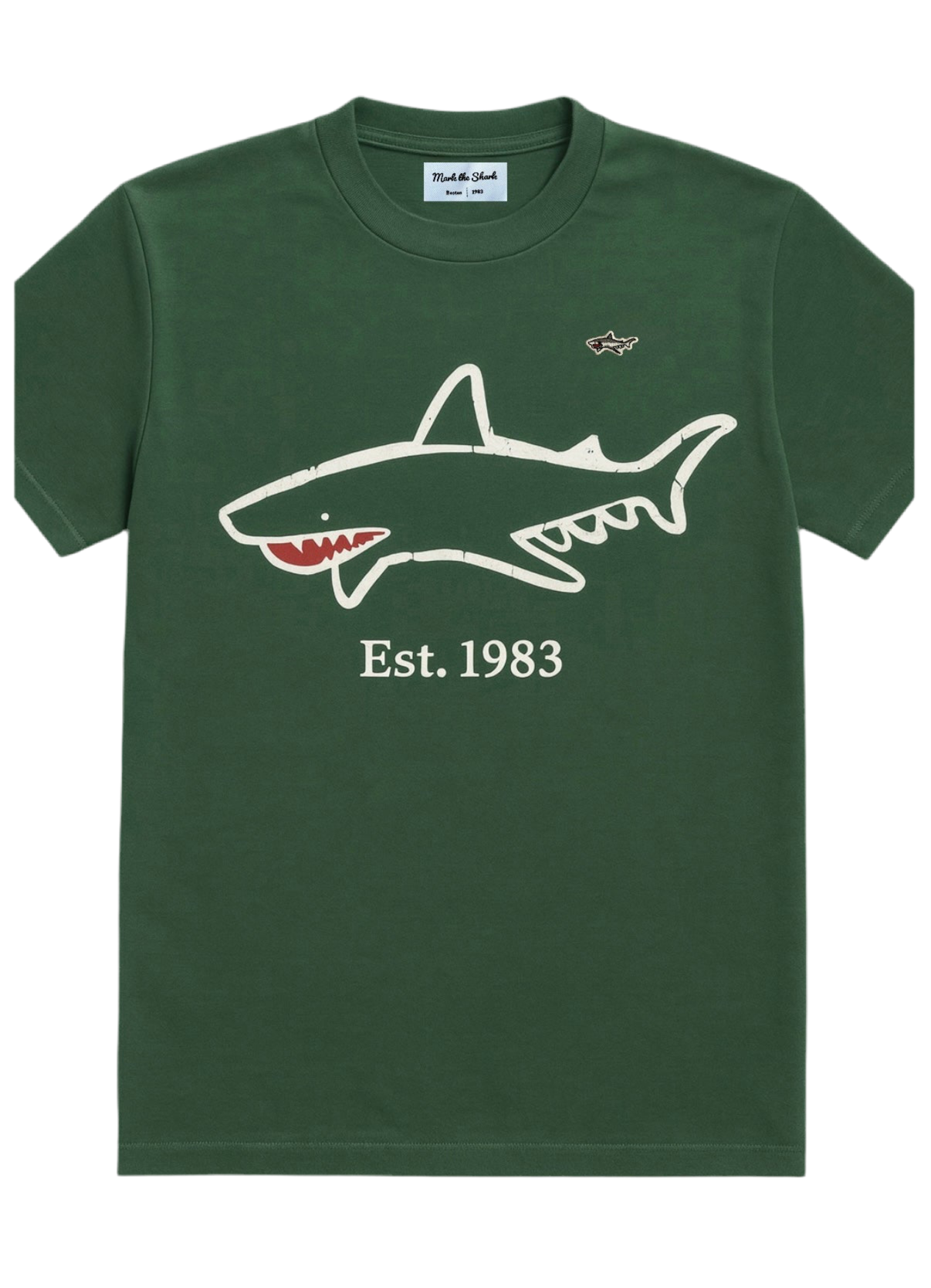 Forest Green Shark Tee