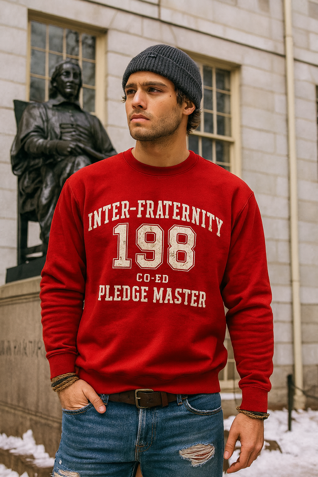 Inter-Fraternity Red Crewneck
