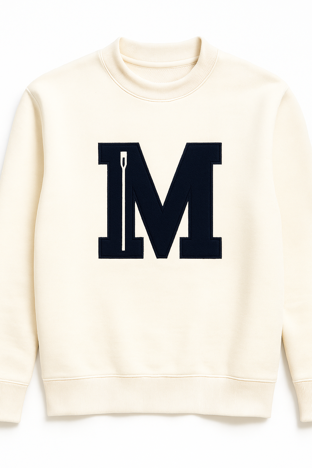 M Rowing Cable Knit Crewneck