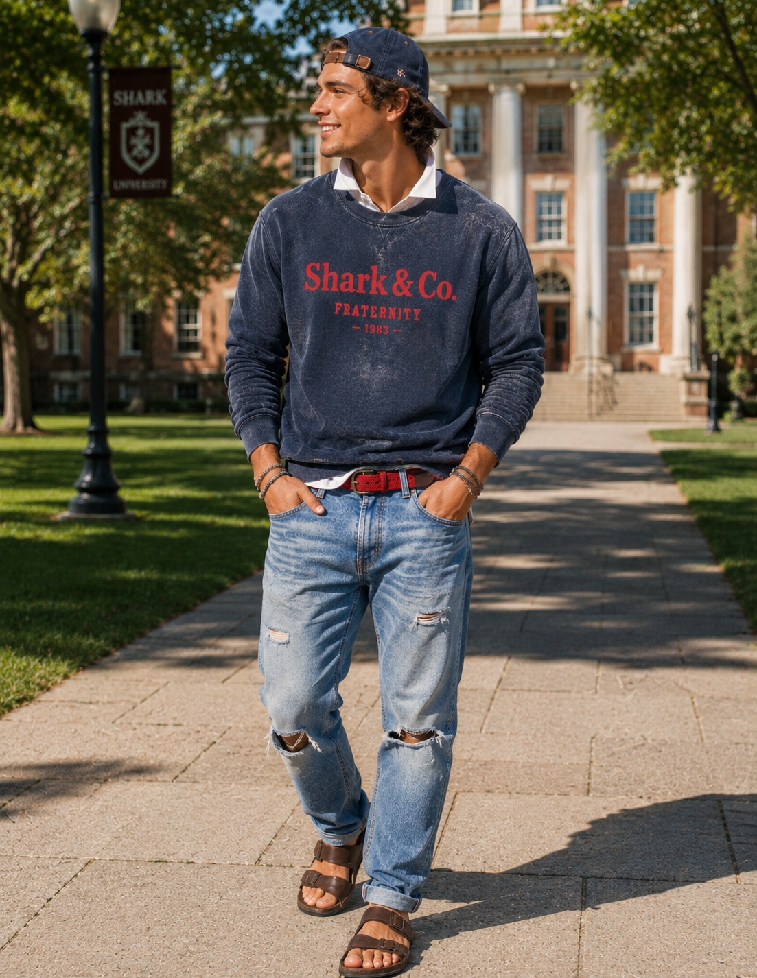 Shark & Co. Fraternity Crewneck