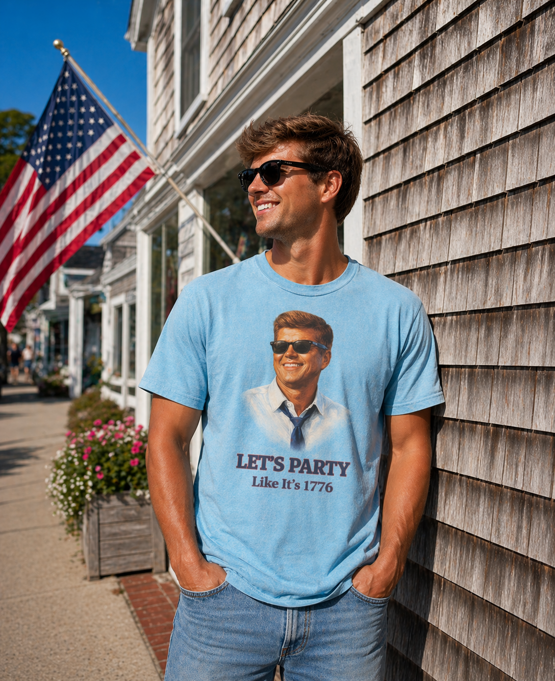 JFK Let's Party Like 1776 Tee Shirt