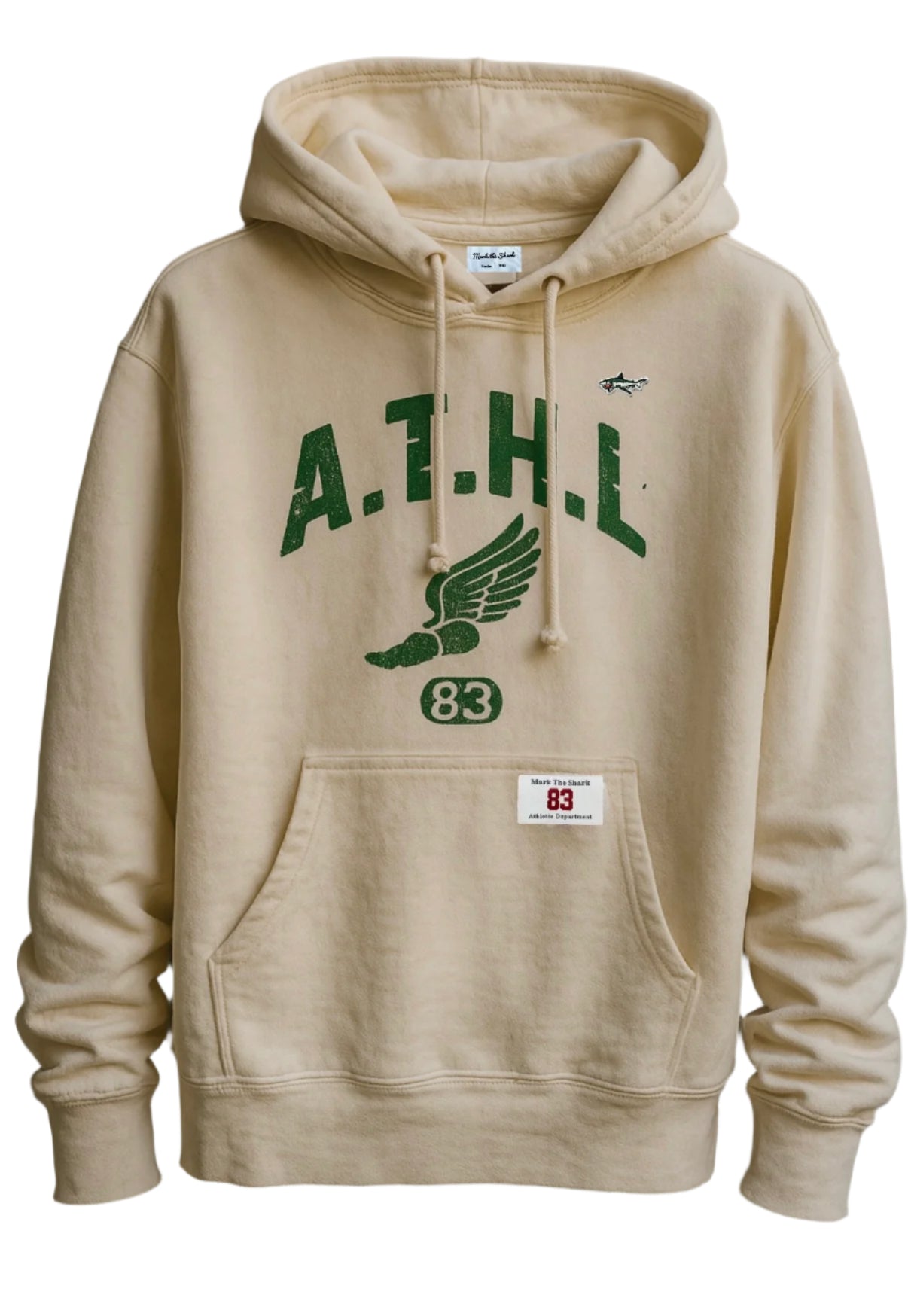 A.T.H.L Track Cream Hoodie