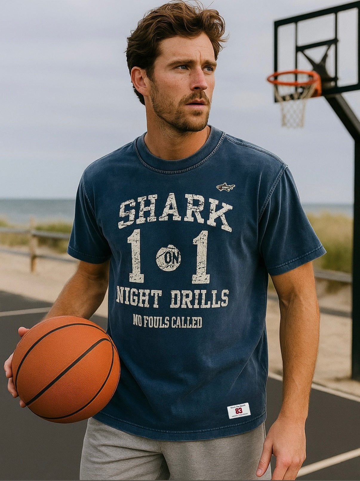 Shark Night Drills Red Cut Off
