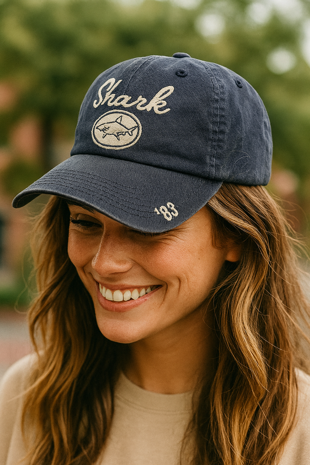 Shark Navy Logo '83 Hat