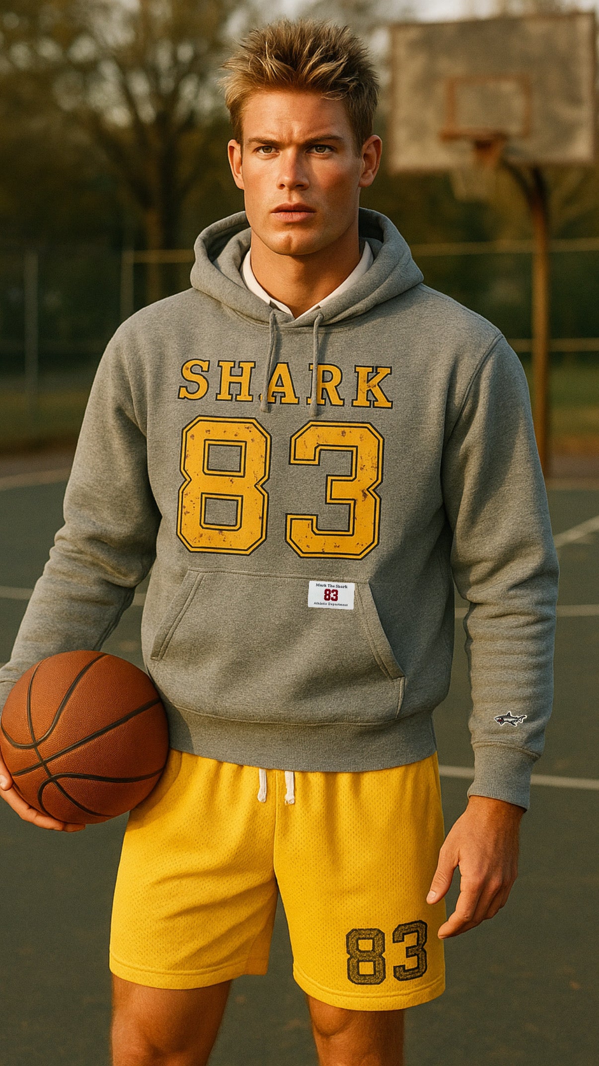 Shark '83 Grey Hoodie