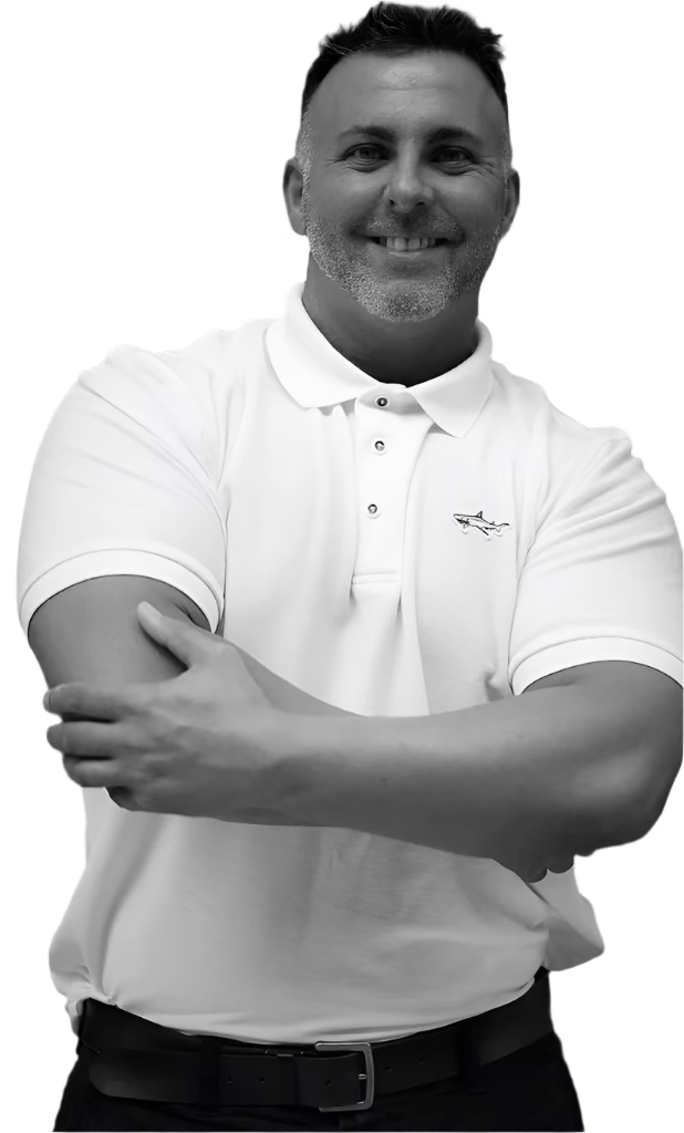Shark White Polo