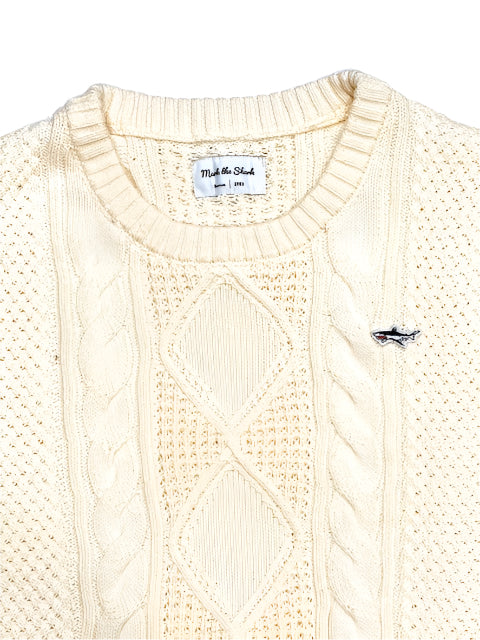 Cream Cable Knit Sweater