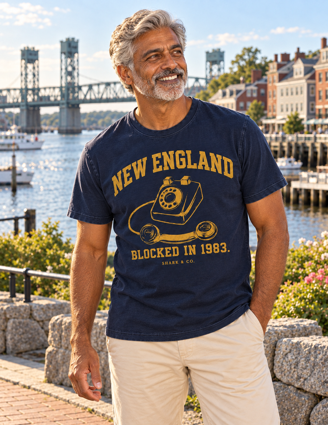 New England “Blocked in 1983” Graphic Tee