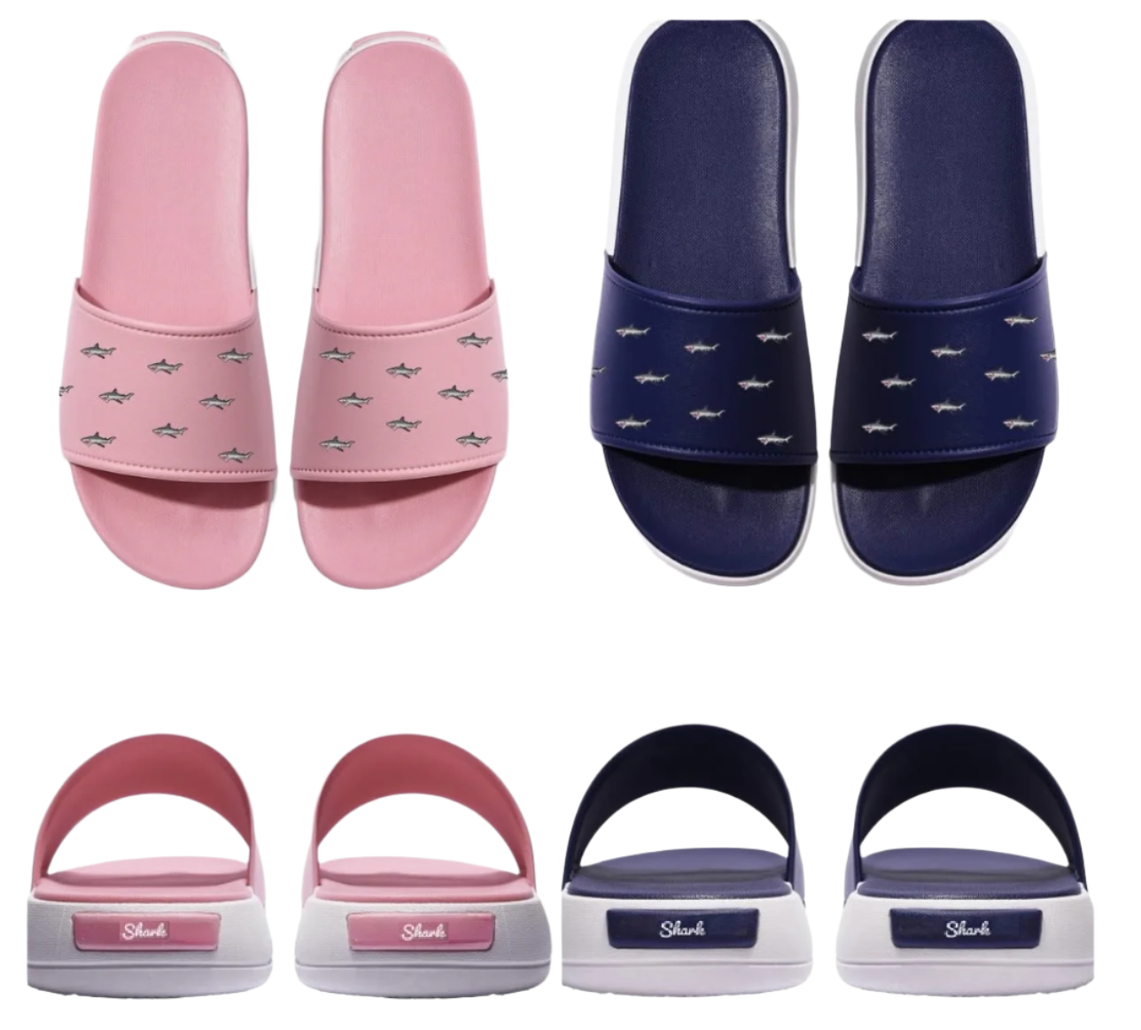 Multi Shark Pink Slides