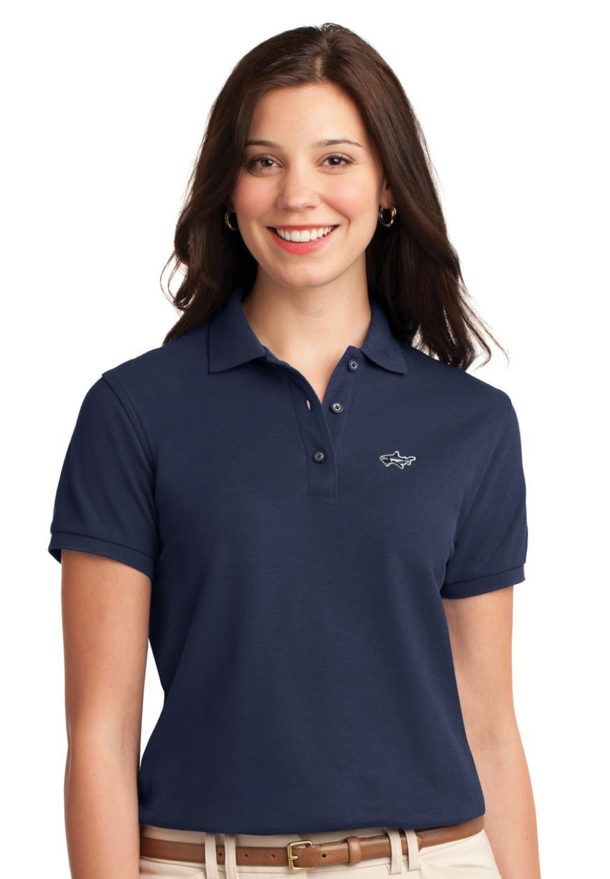 Ladies Shark Navy Polo