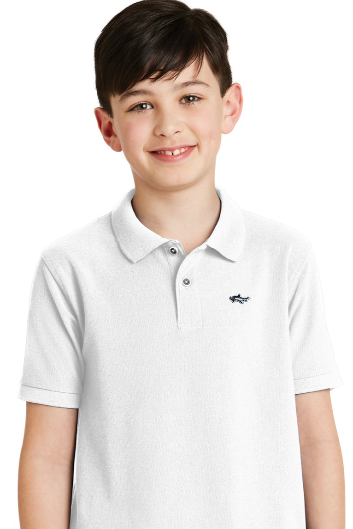 Youth Shark Great White Polo