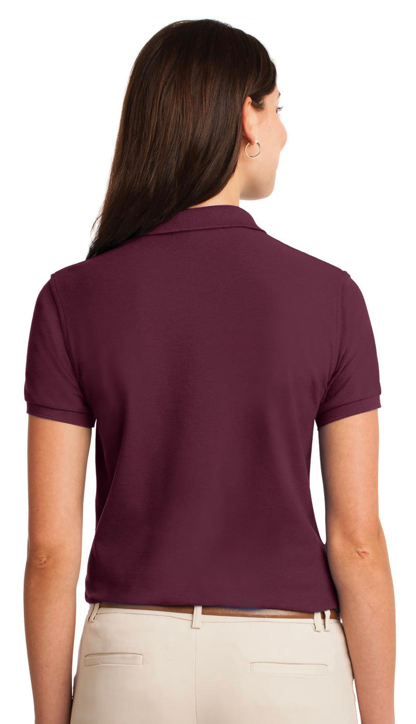 Ladies Burgundy Shark Polo