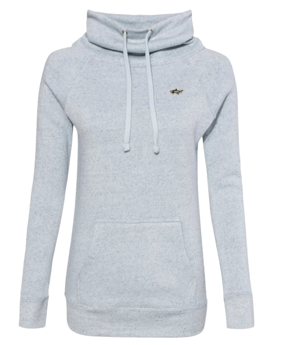 Crow Neck Shark Blue Hoodie