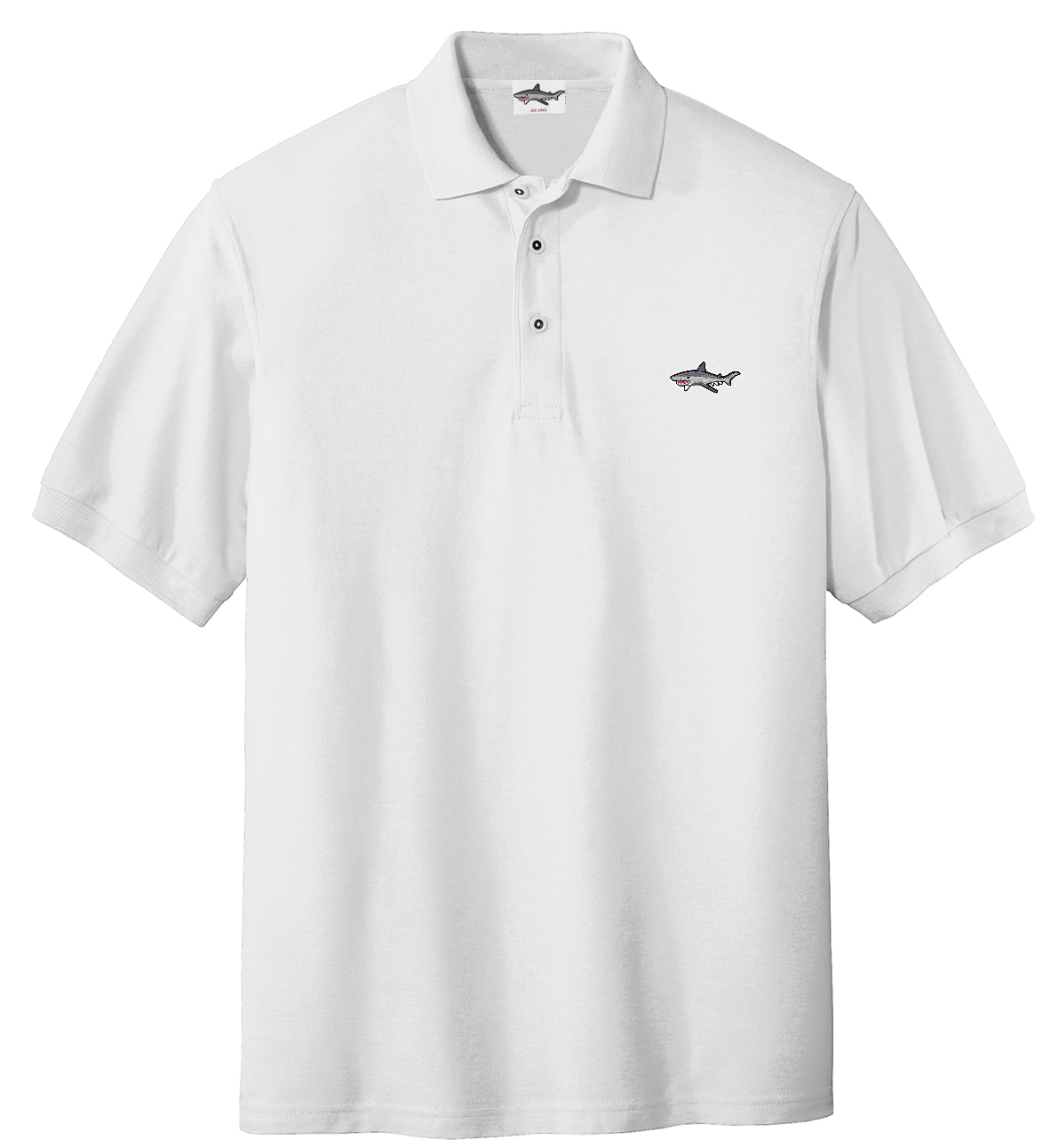 Shark White Polo