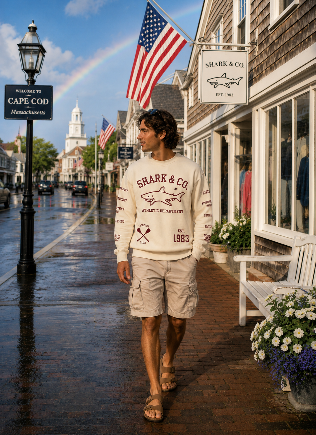 Shark & Co. Athletic Department Crewneck