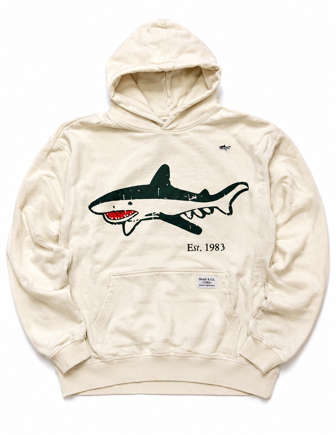 Cream Shark Hoodie