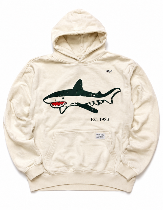Cream Shark Hoodie