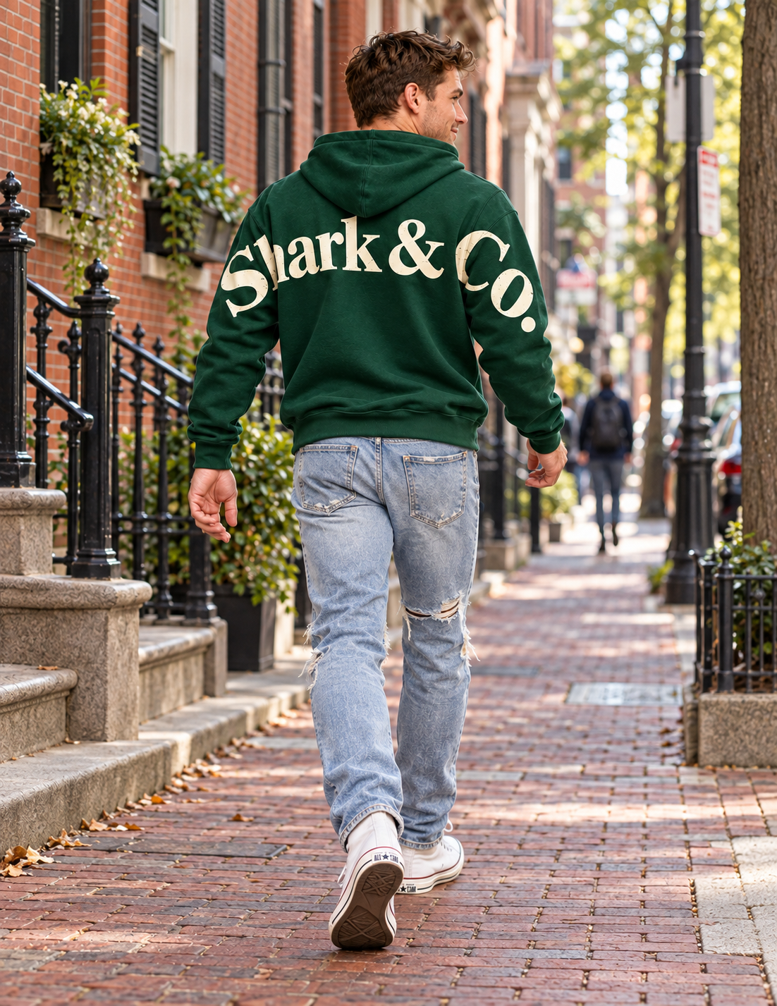 Shark & Co. Heritage Signature Hoodie - Forest Green