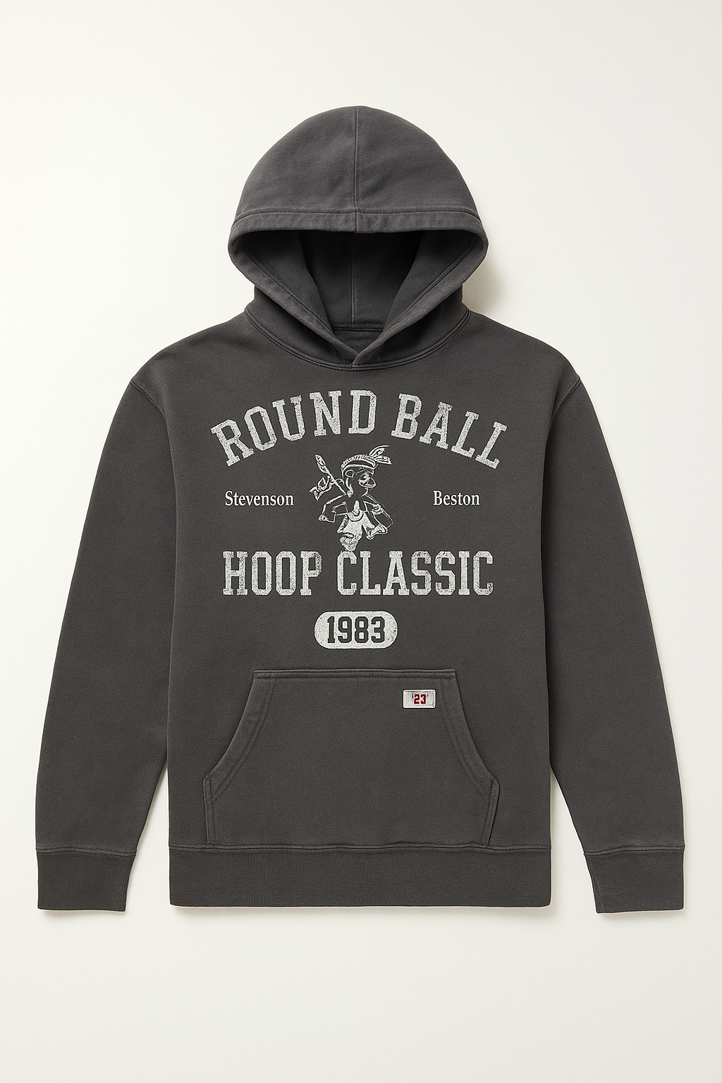 Round Ball Classic Black Men’s Hoodie