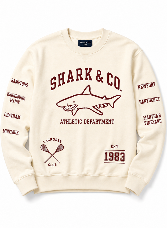 Multi Graphic Shark Crewneck