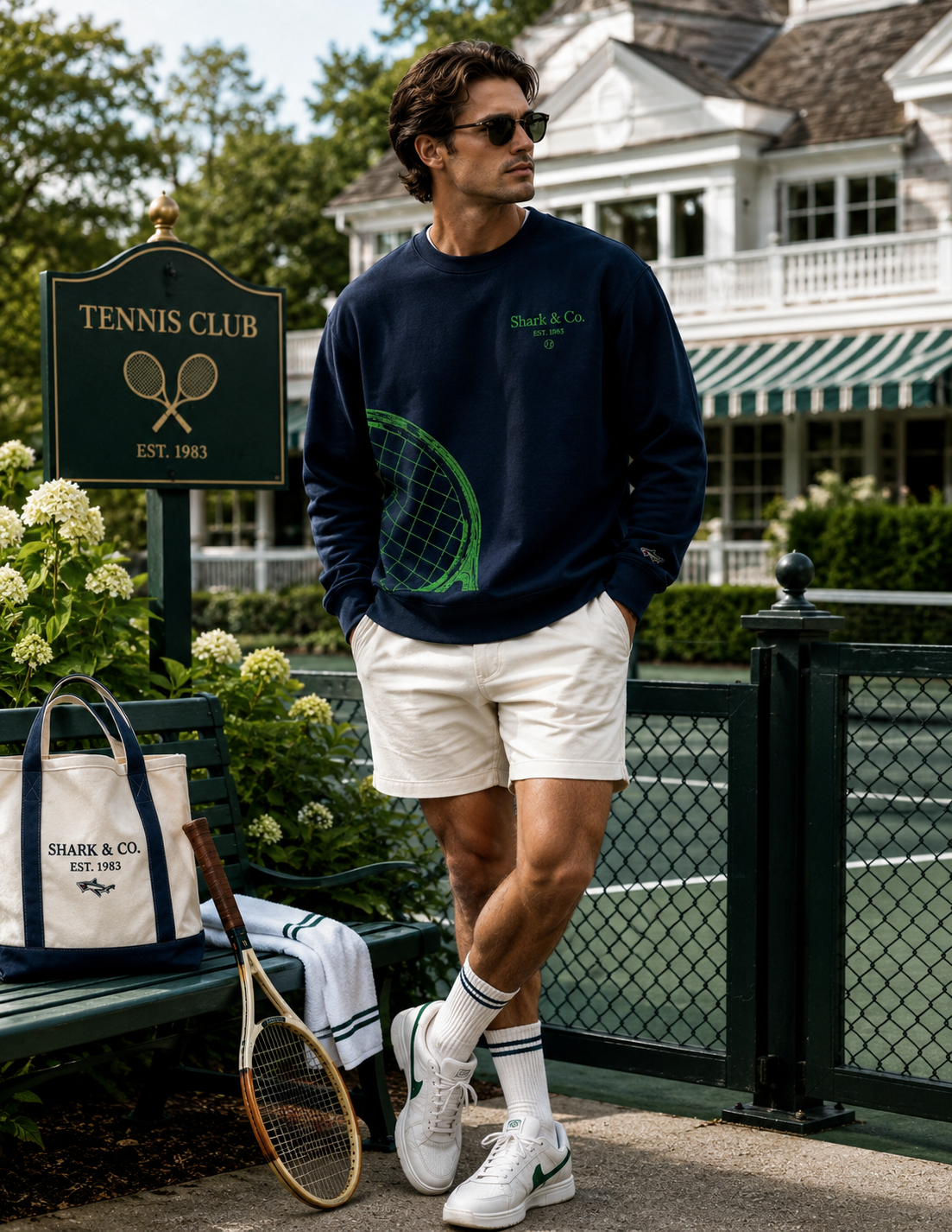 Shark & Co. Heritage Court Crewneck