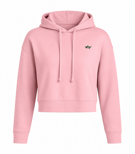Shark Pink Fleece Crop