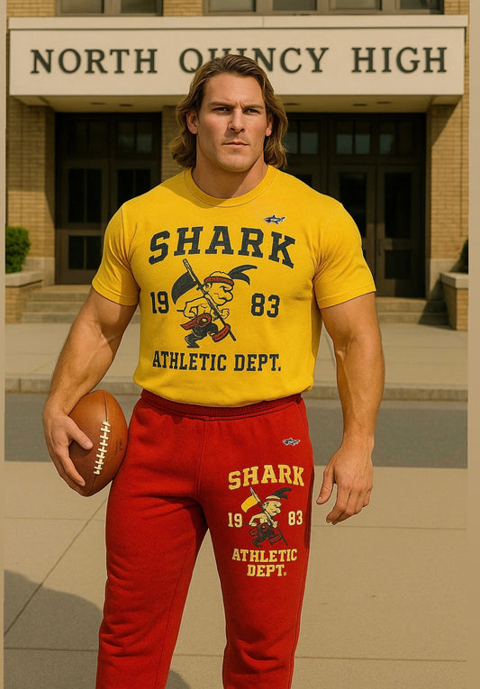 Shark Yellow Athletic Dept. Tee