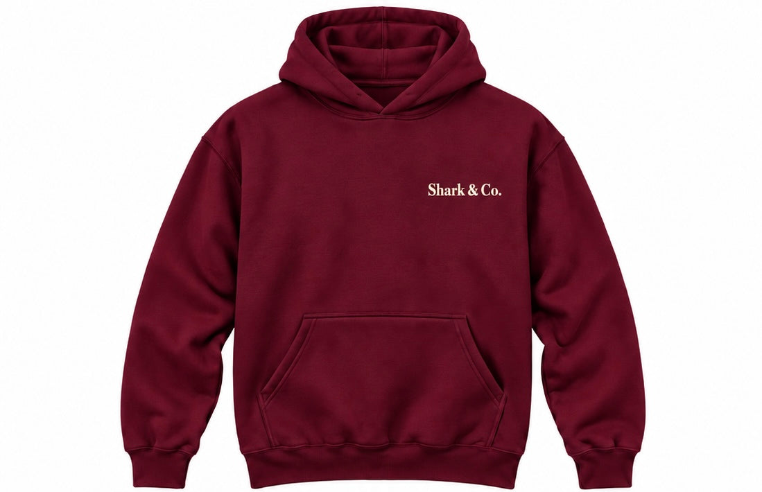 Shark & Co. Heritage Signature Hoodie - Burgundy