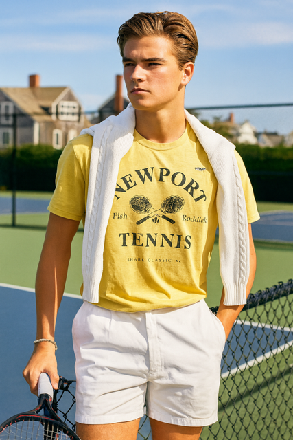 Youth Boys Newport Tennis Tee Shirt